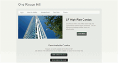 Desktop Screenshot of onerinconhill.net